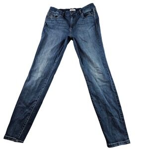 Jessica Simpson Jeans Women 10/30 Blue Skinny Stretch Fit Button & Zip Casual